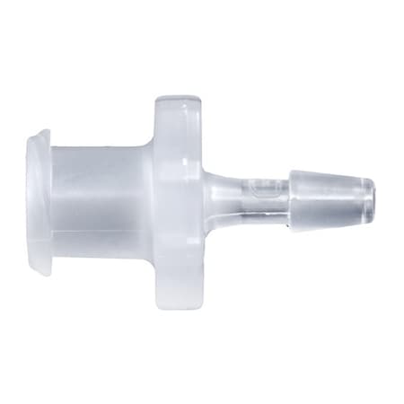 Cole Parmer Luer to Hose Barb Fitting, Straight Adapter, Polypropylene, Cleanroom, Female Luerx5/32in ID; 10PK LF-2.5PP-QC